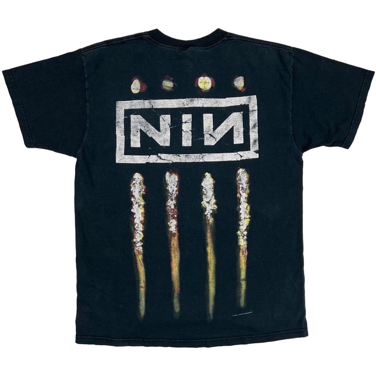 希少Nine Inch Nails TシャツFRUIT OF THE LOOM NINE INCH NAILS NIN BOX LOGO FRUIT OF THE LOOM ナインインチ