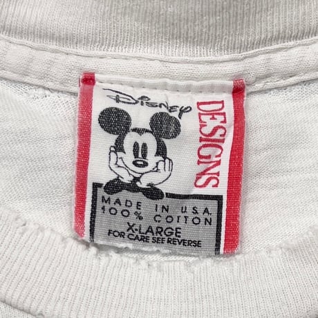DISNEY VINTAGE MICKEY BIG FACE WHITE XL 7217