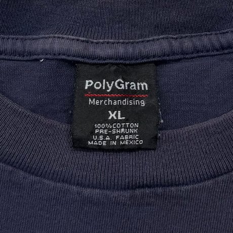 WU-TANG CLAN 1997 ORANGE EMBLEM LOGO NAVY POLYGRAM XL 3571