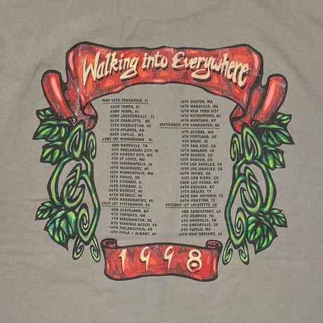 PAGE&PLANT WALKING INTO CLARKSDALE TOUR 1998 STONE TULTEX LARGE 5470