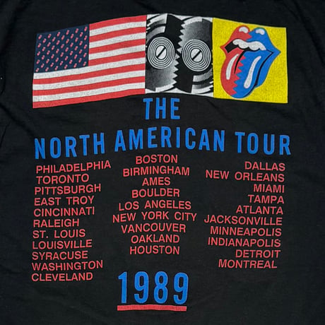 THE ROLLING STONES BIG LIP & TONGUE NORTH AMERICAN TOUR FRUIT OF THE LOOM XL 3732
