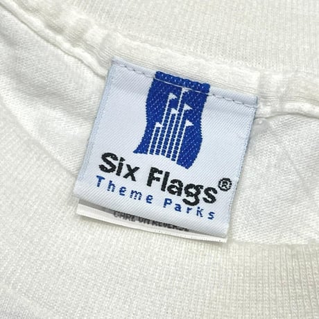 LOONEY TUNES SIX FLAGS TARGET LOGO & MEMBERS DOUBLE SIDE TEE WHITE XL 9238