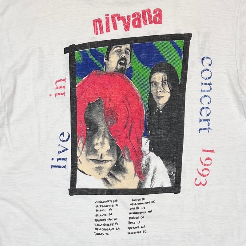 NIRVANA IN CONCERT 1993 IN UTERO BOOTLEG WHITE NIRVANA IN CONCERT 1993 IN UTERO BOOTLEG WHITE