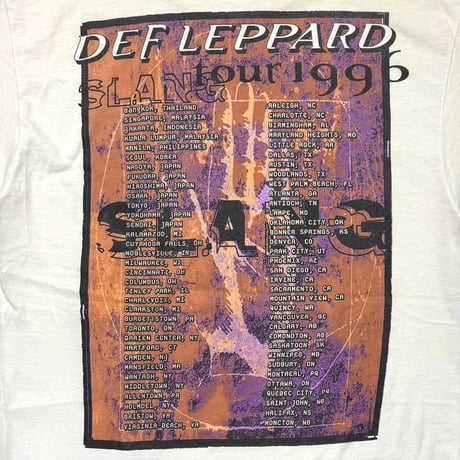 DEF LEPPARD SLANG TOUR 1996 TULTEX LARGE 8081