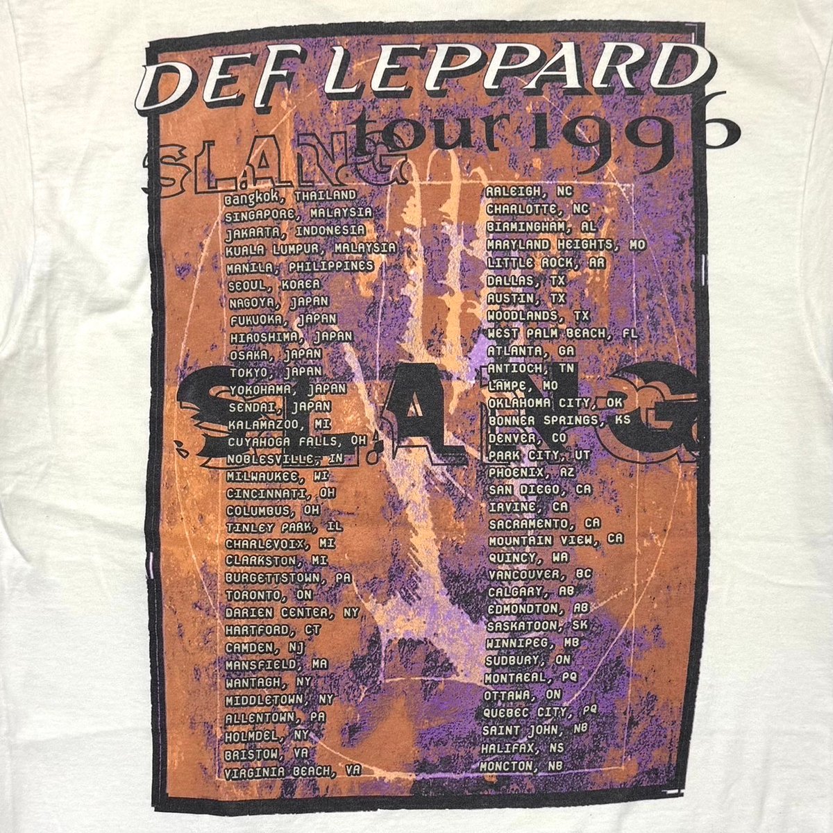 DEF LEPPARD SLANG TOUR 1996 TULTEX LARGE 8081 |