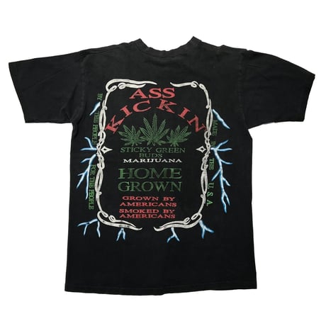 MARIJUANA ASS KICKIING THUNDER OVP TEE MADE IN USA LARGE 3884