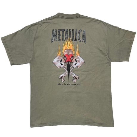 METALLICA PUSHEAD burn your fingers one by one KHAKI FITS XL 0633