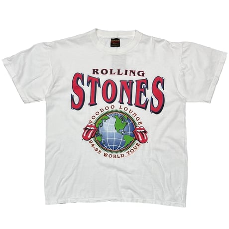 ROLLING STONES VOODOO LOUNGE 94-95 WORLD TOUR WHITE BROCKUM LARGE 5182