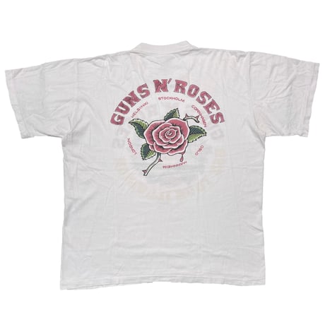 GUNS N' ROSES 1991 USE YOUR ILLUSION TOUR GUN & ROSE FITS XL 9082