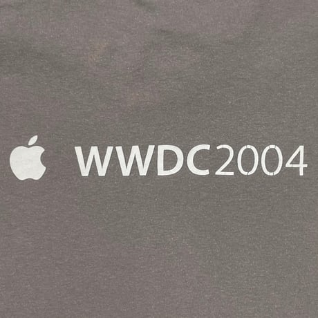 Apple WWDC 2004 PROMO CHARCOAL Hanes XL 7799