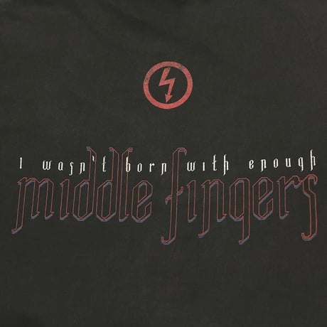 MARILYN MANSON MIDDLE FINGERS I WASN'T BORN WITH ENOUGH FITS LARGE 6515