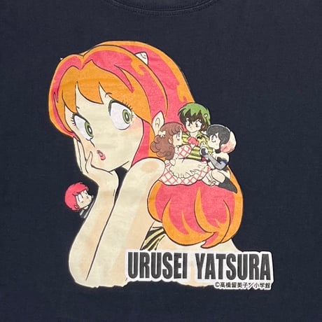 うる星やつら URUSEI YATSURA COMIC PROMO OFFICIAL TEE NAVY LARGE 0071