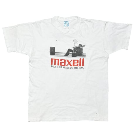 maxell TAKE YOUR MUSIC TO THE MAX BACK HOOPER'S WHITE FRUIT OF THE LOOM XL 1185