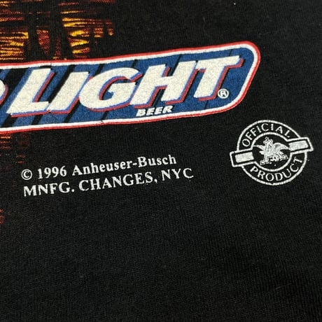 Budweiser 1996 BUD LIGHT I LOVE YOU MAN! BLACK CHANGES LARGE 9882