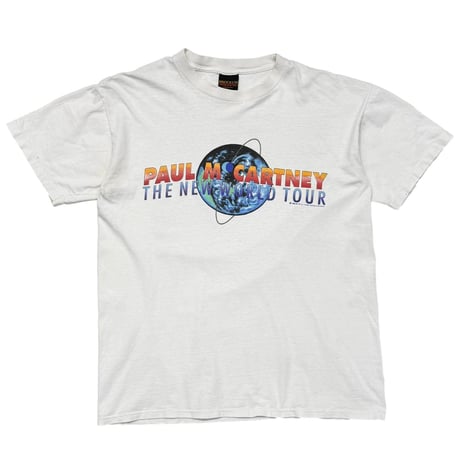PAUL McCARTNEY 1993 THE NEW WORLD TOUR WHITE BROCKUM LARGE 5762