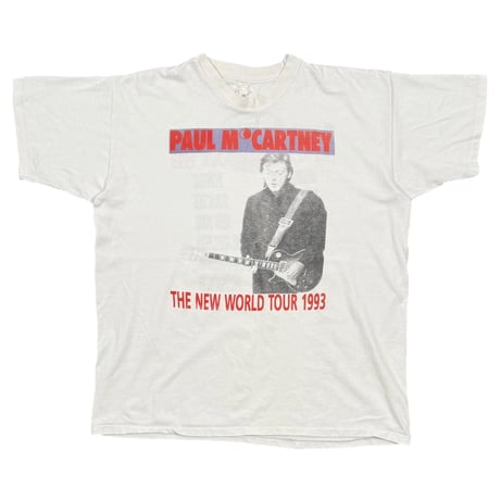 PAUL McCARTNEY THE NEW WORLD TOUR 1993 WHITE XXL 8827