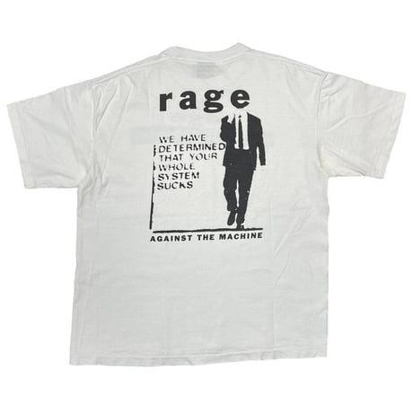 RAGE AGAINST THE MACHINE WE HAVE DETERMINED WHITE GIANT BY TEE JAYS XL 8387