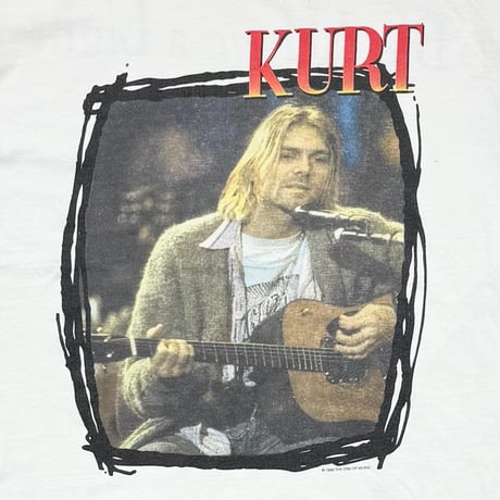 NIRVANA KURT COBAIN MEMORIAL SUN IS GONE WHITE GIANT LARGE 7649