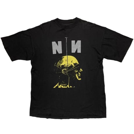 NINE INCH NAILS NIN HEAD TEE FITS LIKE XL 1097