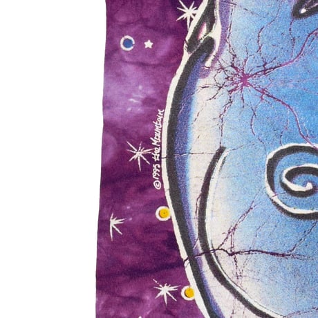 OLD & VINTAGE 1995 THE MOUNTAIN SUN & MOON TIE DYE PURPLE TENNESSEE RIVER XL 0048
