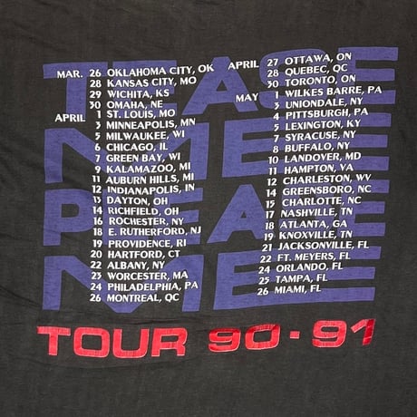 SCORPIONS 1990 TOUR TEASE ME PLEASE ME LARGE 4987