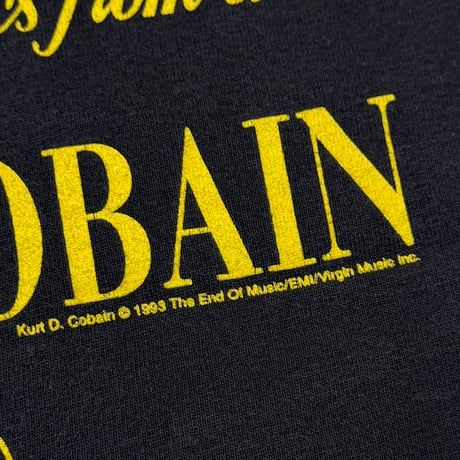 NIRVANA KURT COBAIN THE SUN IS GONE GIANT LARGE 7131