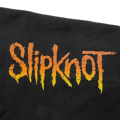 SLIPKNOT 2003 HOODED SWEATSHIRT BLACK ORANGE FITS XL 3791