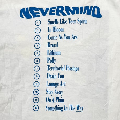 NIRVANA NEVERMIND 2002 WHITE GILDAN MEDIUM 0762