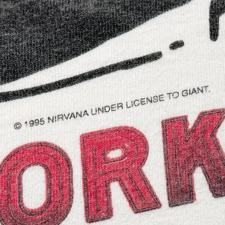 NIRVANA LIVE IN NEWYORK WHITE GIANT BY TULTEX XL 9071