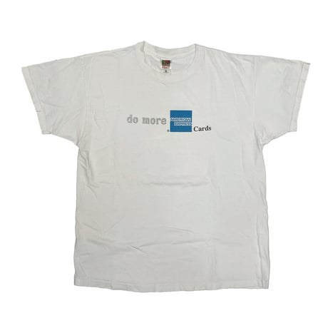 AMERICAN EXPRESS DO MORE LOGO TEE WHITE FRUIT OF THE LOOM XL 9244