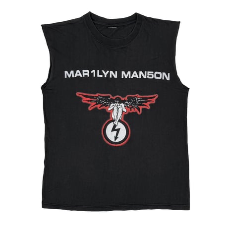 MARILYN MANSON ANGEL & ANTICHRIST LOGO SLEEVE LESS FITS LARGE 9179