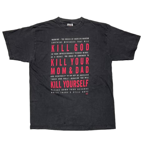 MARILYN MANSON KILL GOD KILL YOUR MOM & DAD KILL YOURSELF TULTEX XL 1203