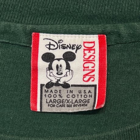 DISNEY VINTAGE 1995 Disneyland ARC LOGO GREEN L/XL 4354