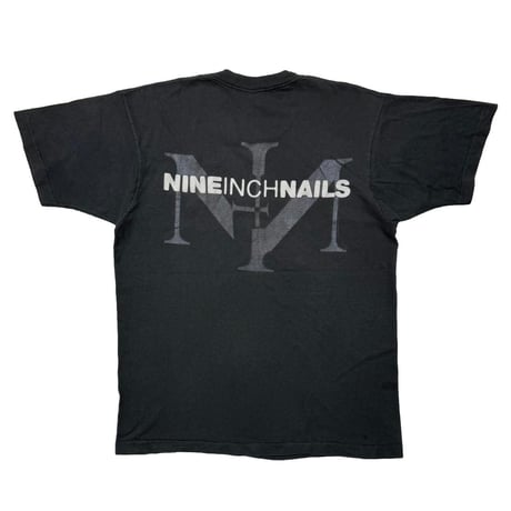 NINE INCH NAILS EMBROIDERY BOX LOGO FRUIT OF THE LOOM XL 9804