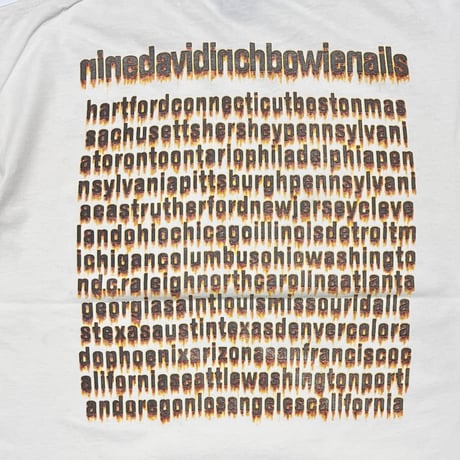 NINE INCH NAILS DAVID BOWIE WHITE BROCKUM LARGE 8050