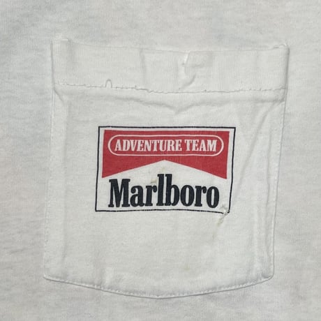 Marlboro ADVENTURE TEAM VEHICLE POCKET TEE WHITE FRUIT OF THE LOOM XL 9921