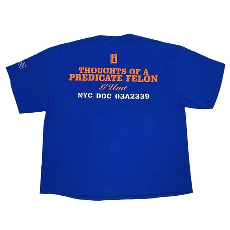 TONY YAYO G-UNIT SHIRT BLUE ORANGE DELTA XL 2813