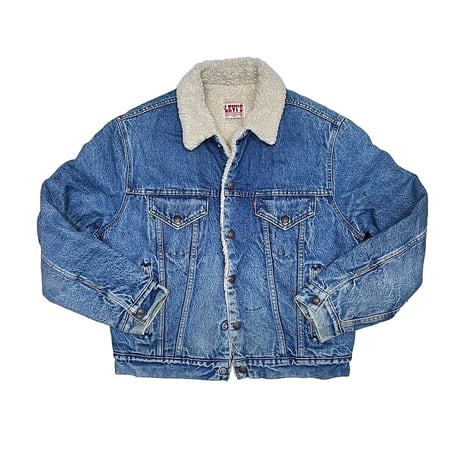 LAST OF STORE VINTAGE LEVI'S DENIM BOA SHERPA JACKET XL 1433