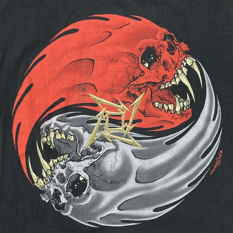 METALLICA PUSHEAD REBEL YING YANG SKULL GIANT F