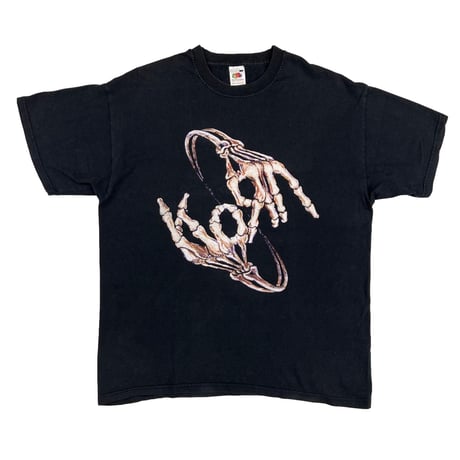 KORN TOUR 2005 BONE HAND SIGN FRUIT OF THE LOOM LARGE 1751