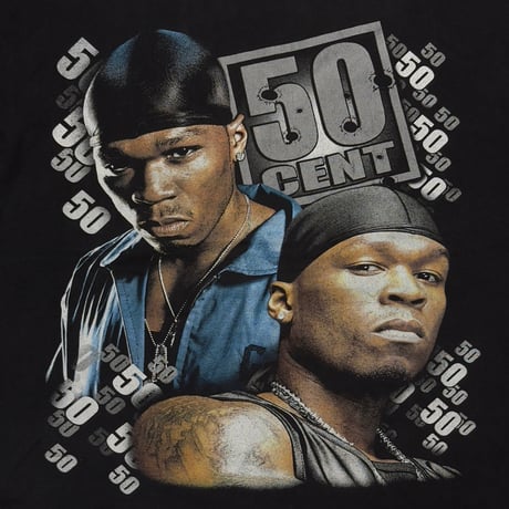 50 CENT BOOTLEG DOUBLE SIDE EURO FITS XL 7467