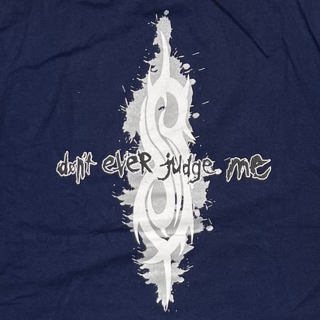 Slipknot 1999 DONT EVER JUDGE ME NAVY FRUIT OF THE LOOM LARGE 2887