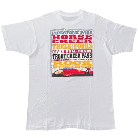 Marlboro HORSE CREEK POCKET TEE WHITE FRUIT OF THE LOOM XL 4 9904