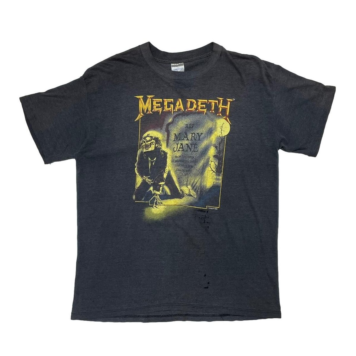 MEGADETH Tシャツ 1988 MEGADETH RIP MARY JANE TEE 1988 SPRING FORD XL