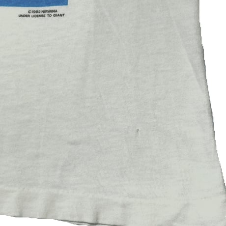 NIRVANA 1992 NEVERMIND WHITE giant LARGE 8073