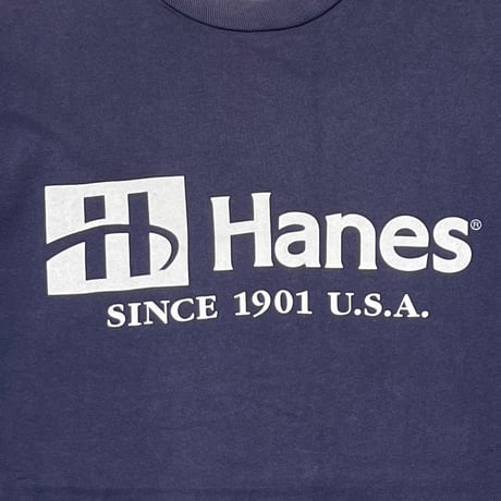Hanes WHITE LOGO NAVY HANES LARGE 8421