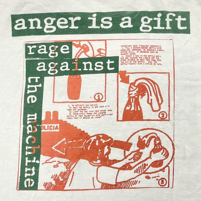 RAGE AGAINST THE MACHINE PORTRAIT BACK MOLOTOV RAGE AGAINST THE MACHINE PORTRAIT BACK MOLOTOV