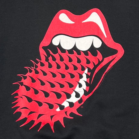 ROLLING STONES SPIKE LIP & TONGUE VOODOO LOUNGE CREWNECK SWEAT FRUIT OF THE LOOM LARGE 1636