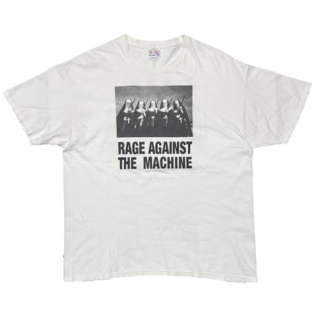 RAGE AGAINST THE MACHINE 2008 NUNS & GUNS WHITE HANES XL 7035