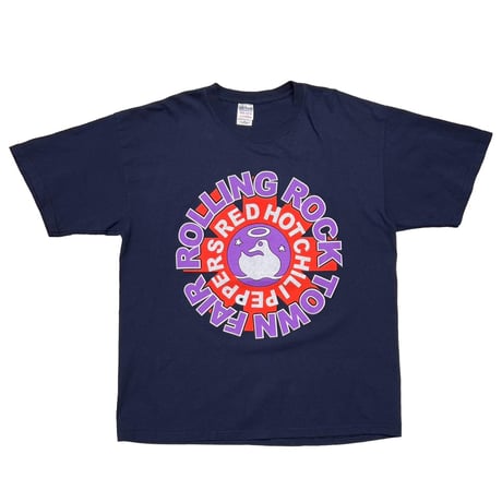 RED HOT CHILI PEPPERS ROLLING ROCK TOWN FAIR NAVY GILDAN XL 3491